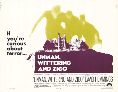 Unman, Wittering and Zigo (1971) poster