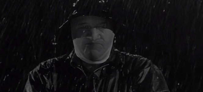 Plunder Road (1957) - gold train robbery film noir ghost faced weather men