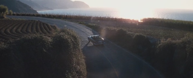 The Last Run (1971) George C Scott getaway driver 1956 BMW 503 Cabriolet scenery landscape