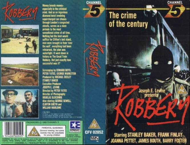 Robbery (1967) channel 5 vhs cassette tape movie film