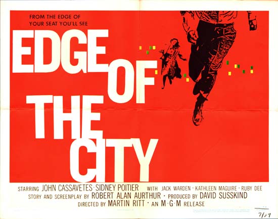 Edge Of The City (1957) sidney poitier poster saul bass movie film
