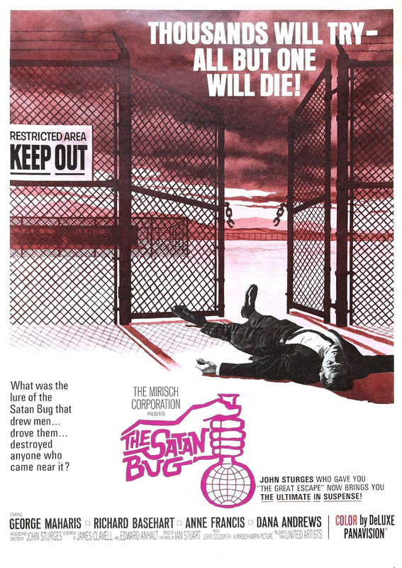 The Satan Bug (1965) movie poster excellent artwork film