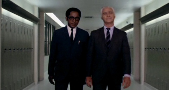 The Spook Who Sat By The Door (1973) men in black Dan Freeman (Lawrence Cook) agent cia
