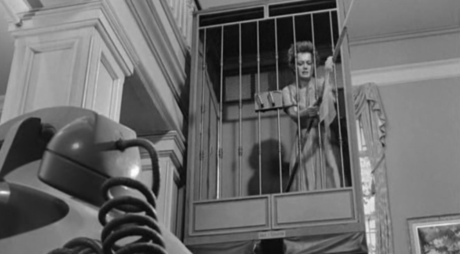 Lady In A Cage (1964) Olivia de Havilland stuck in lift telephone trapped