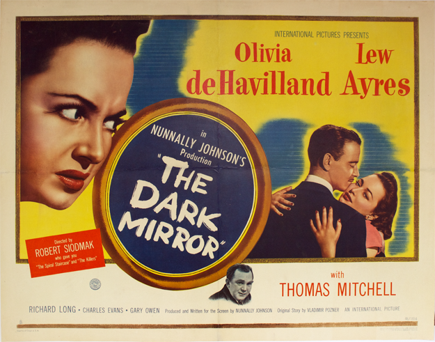 The Dark Mirror (1946) movie poster film noir