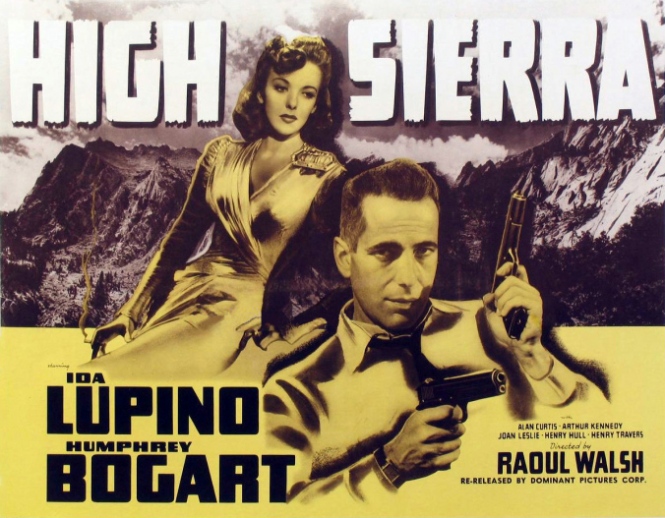 High Sierra (1941) Humphrey Bogart and Ida Lupino poster art photo