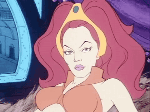 Melendy Britt as Princess Aura cartoon version flash gordon
