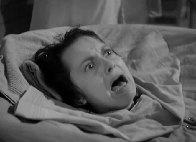 The Snake Pit (1948) Olivia de Havilland screaming steam bath freakout