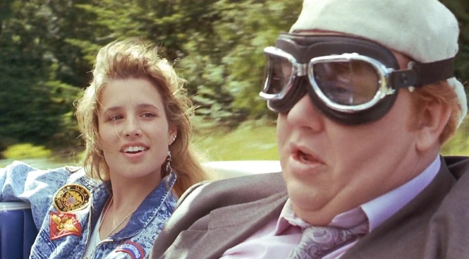 Who's Harry Crumb (1989) John Candy and Shawnee Smith car