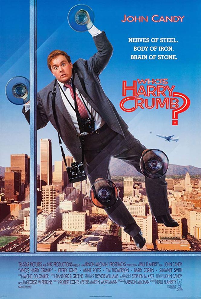 Who's Harry Crumb (1989) John Candy comedy movie poster dvd bluray cinema