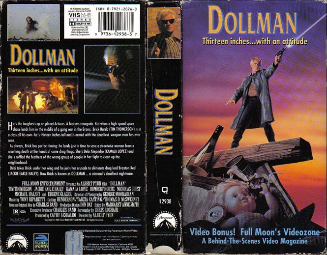 Dollman (1991) Tim Thomerson b movie cult dirty harry in space big gun old VHS cover