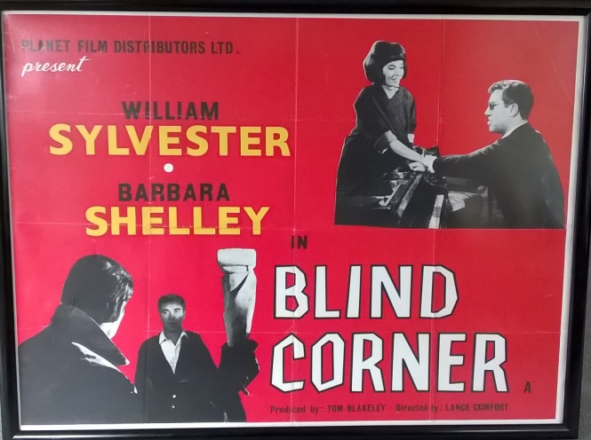 Blind corner poster 1964 brittish thriller drama Man in the dark film