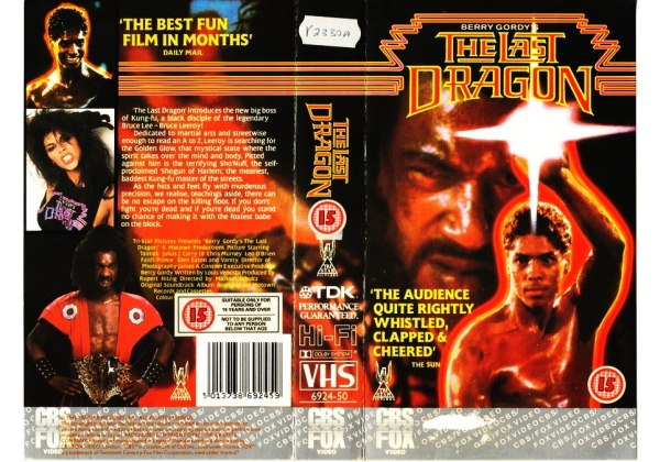 The Last Dragon (1985) vhs cassette tape cover video rental